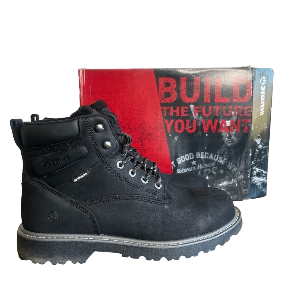 Wolverine Men’s Floorhand SR Waterproof Black 6" Boot Size 11.5 #B1478